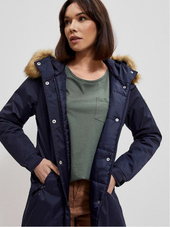 Moodo Sötétkék női parka Moodo