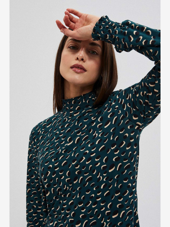 Moodo Zöld női mintás női blúz Moodo