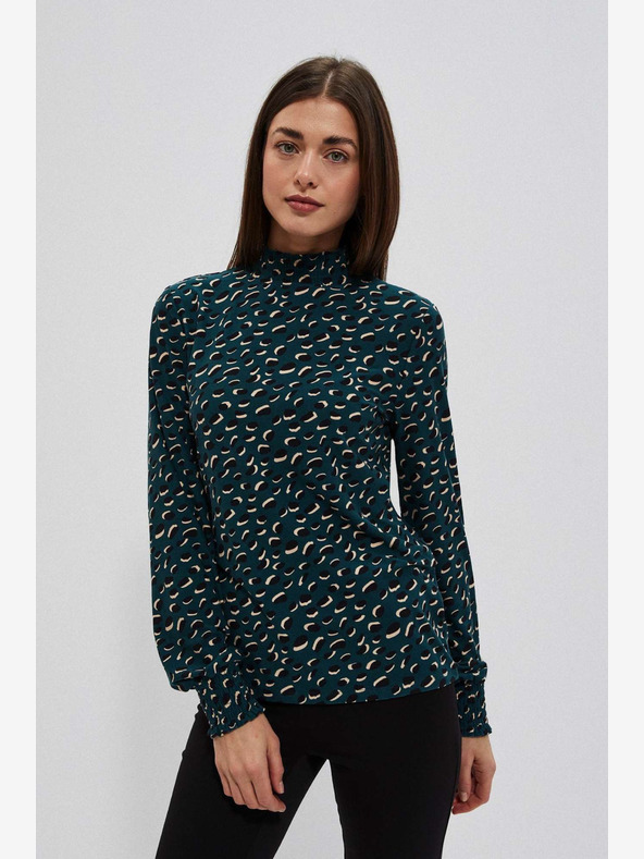 Moodo Zöld női mintás női blúz Moodo