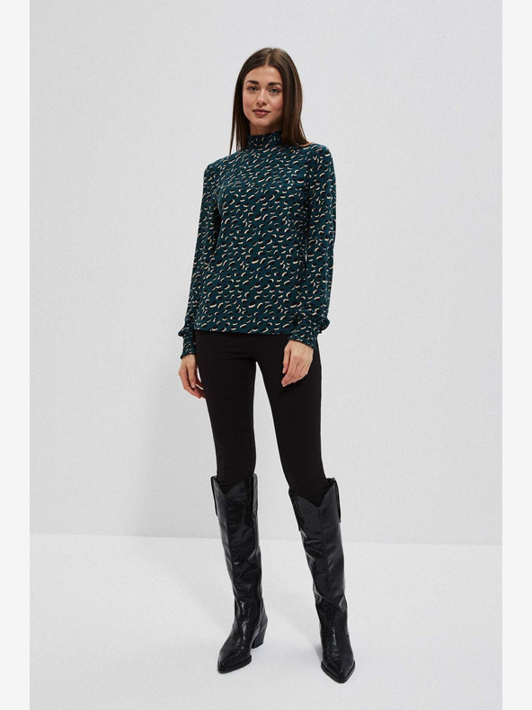 Moodo Zöld női mintás női blúz Moodo