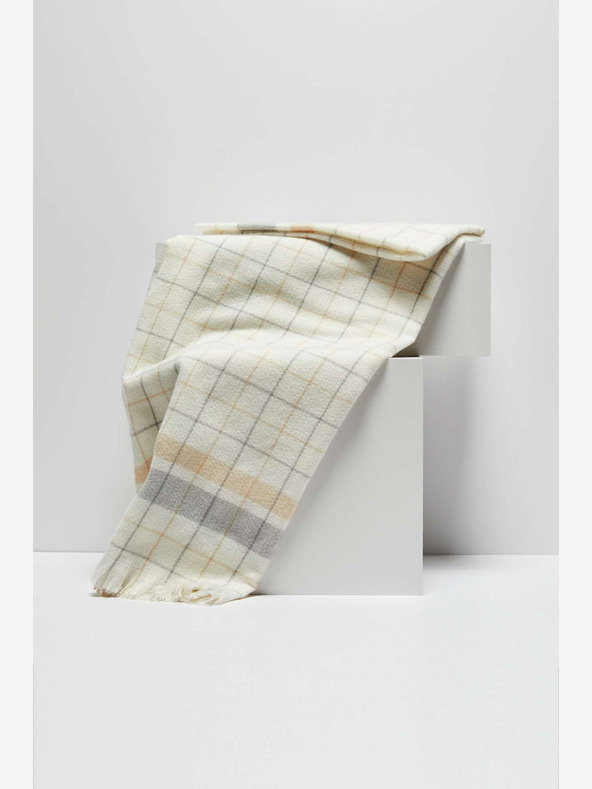 Moodo Moodo Bézs-fehér női kockás ing