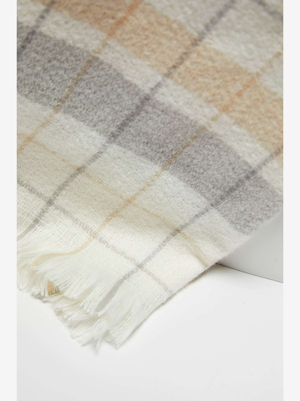 Moodo Moodo Bézs-fehér női kockás ing