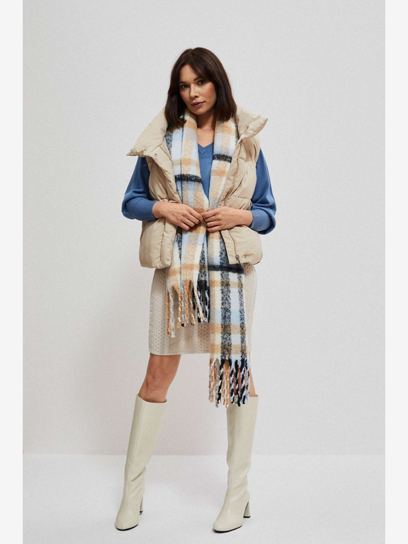 Moodo Moodo Narancssárga és kék női kockás ing