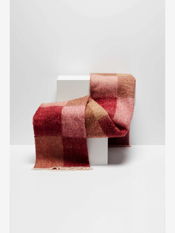 Moodo Rózsaszín női kockás sál Moodo