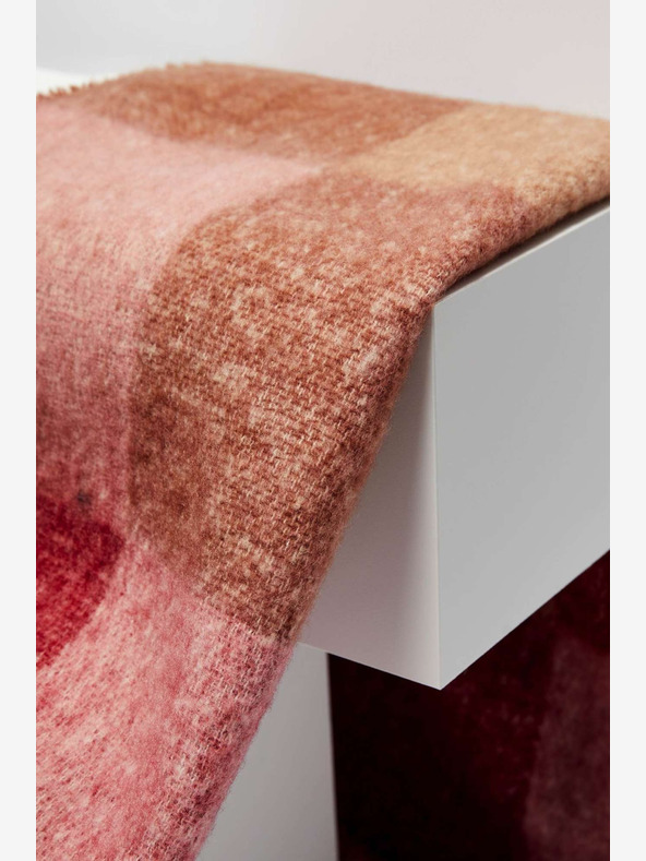 Moodo Rózsaszín női kockás sál Moodo