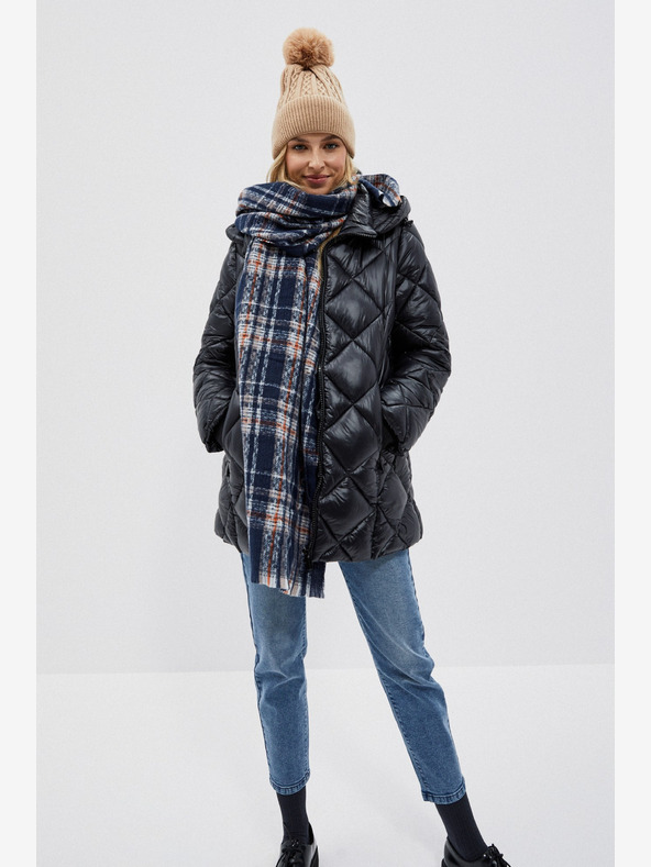 Moodo Kék női kockás sál Moodo