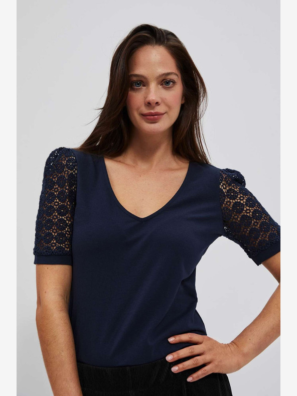 Moodo Sötétkék blúz Moodo
