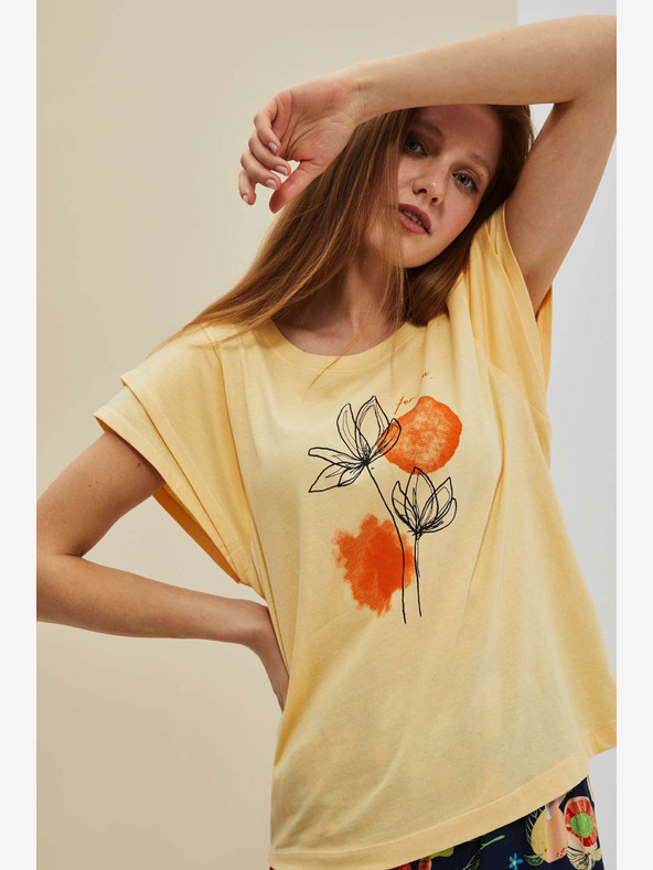 Moodo Sárga nyomtatott ing Moodo