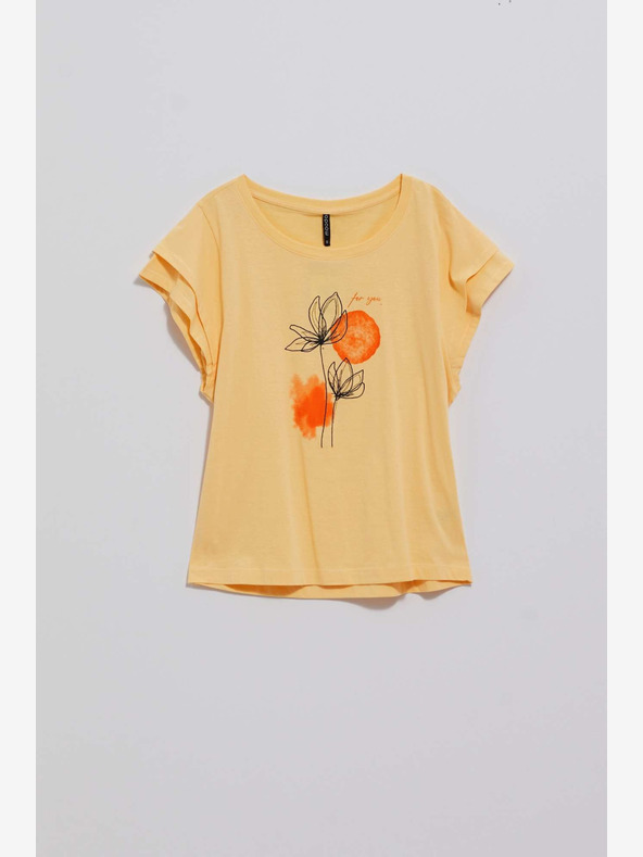 Moodo Sárga nyomtatott ing Moodo