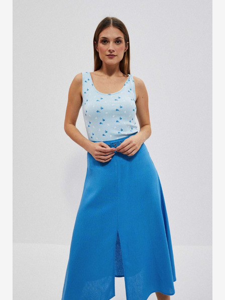 Moodo Világoskék nyomtatott Tank Top Moodo