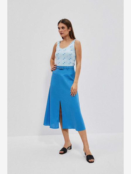 Moodo Világoskék nyomtatott Tank Top Moodo