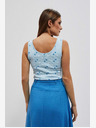 Moodo Világoskék nyomtatott Tank Top Moodo