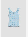 Moodo Világoskék nyomtatott Tank Top Moodo