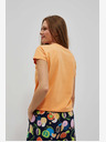 Moodo Narancssárga nyomtatott póló Moodo