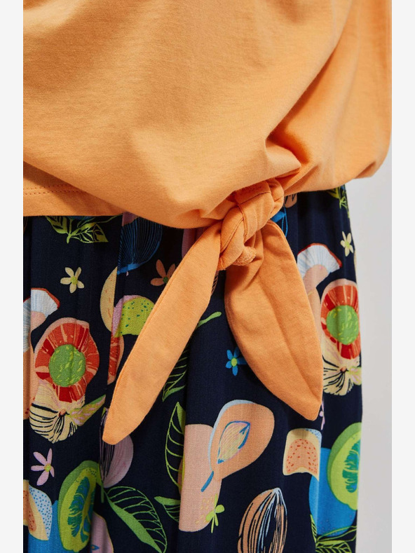 Moodo Narancssárga nyomtatott póló Moodo