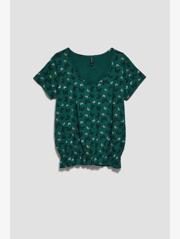 Moodo Zöld mintás blúz Moodo