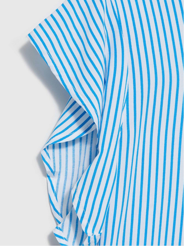 Moodo Kék-fehér csíkos blúz Moodo