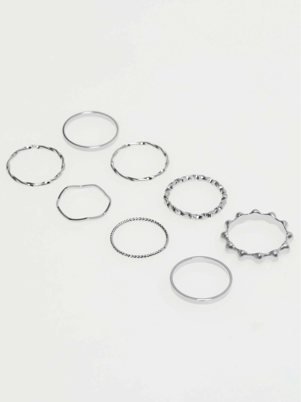 Moodo Ezüst gyűrűkből álló készlet Moodo