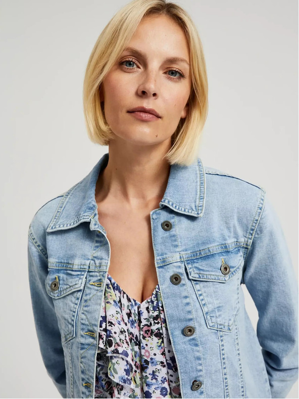 Moodo Világoskék farmerdzseki gombokkal Moodo