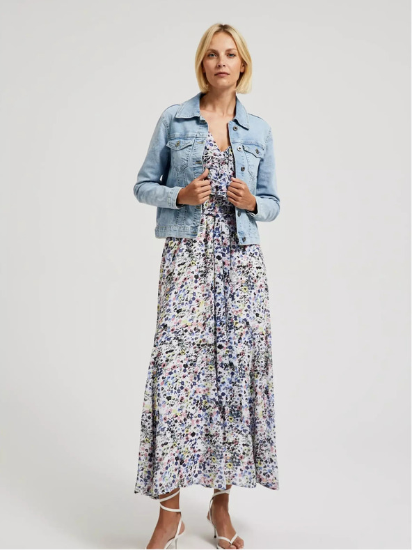 Moodo Világoskék farmerdzseki gombokkal Moodo