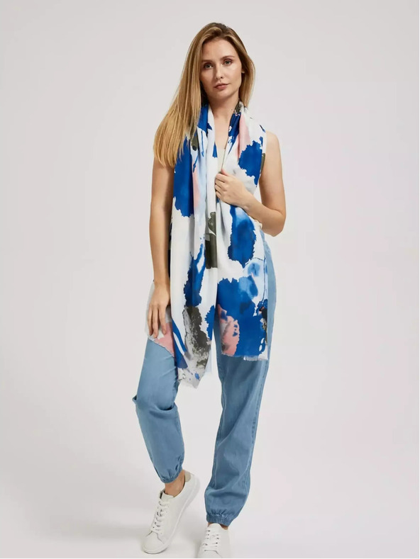 Moodo Kék nyári sál mintával Moodo