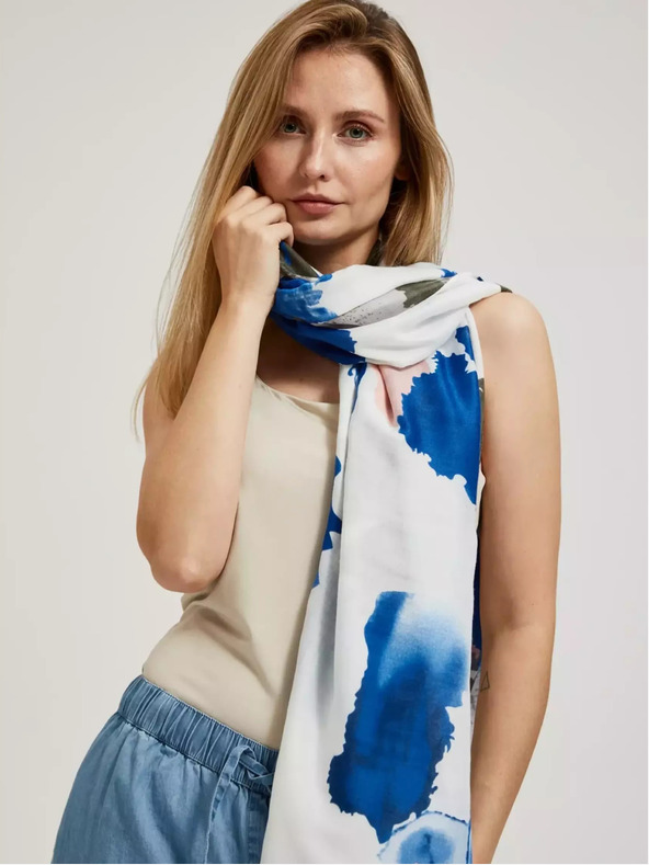 Moodo Kék nyári sál mintával Moodo