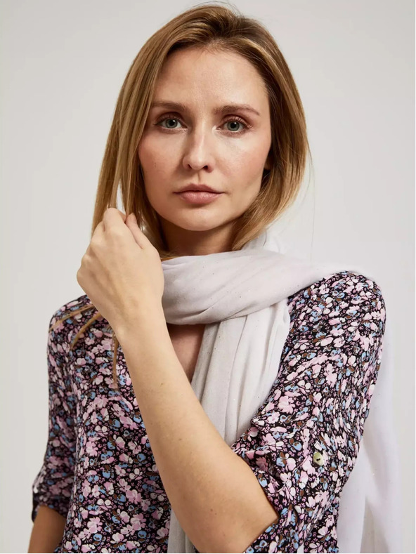 Moodo Szürke nyári sál fodros széllel Moodo