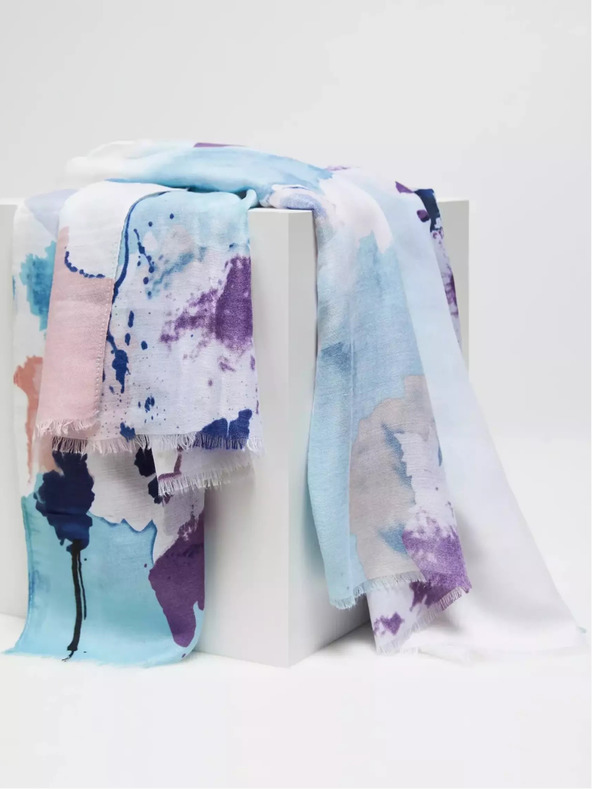 Moodo Lila mintás sál Moodo