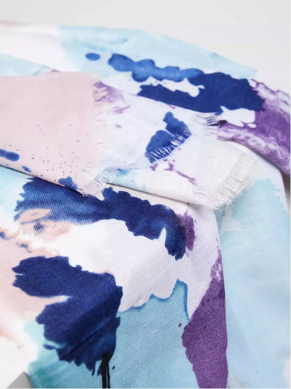 Moodo Lila mintás sál Moodo