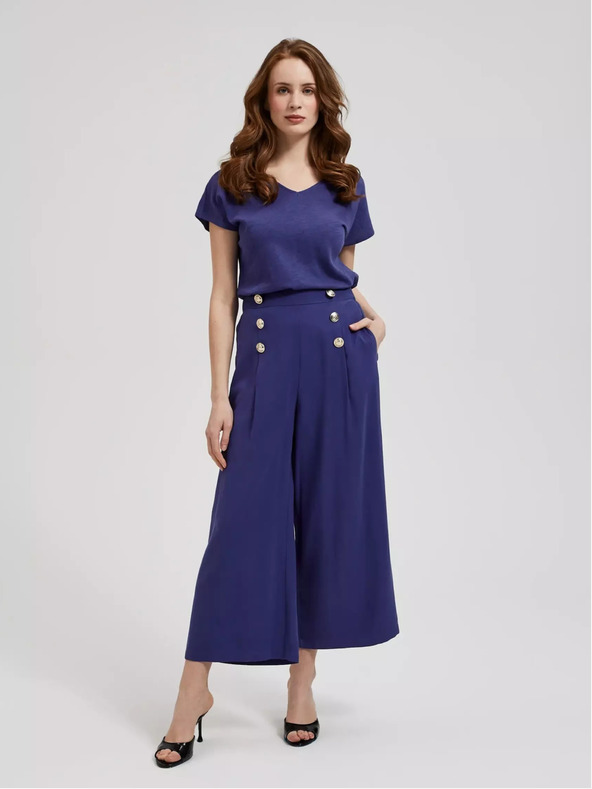 Moodo Lila V-nyakú póló Moodo