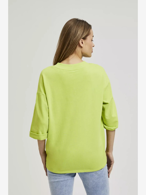 Moodo Zöld 3/4 ujjú pulóver Moodo