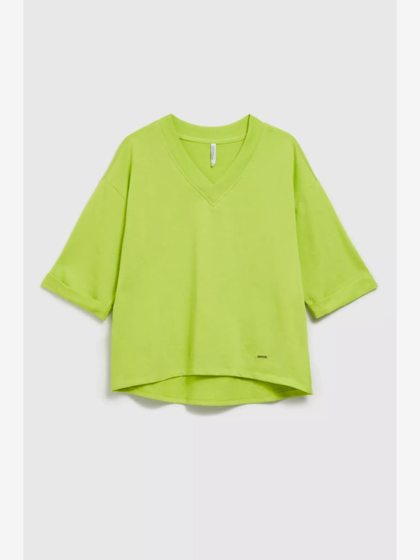 Moodo Zöld 3/4 ujjú pulóver Moodo