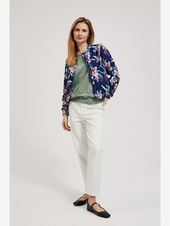 Moodo Sötétkék, virágmintás bomberruha Moodo