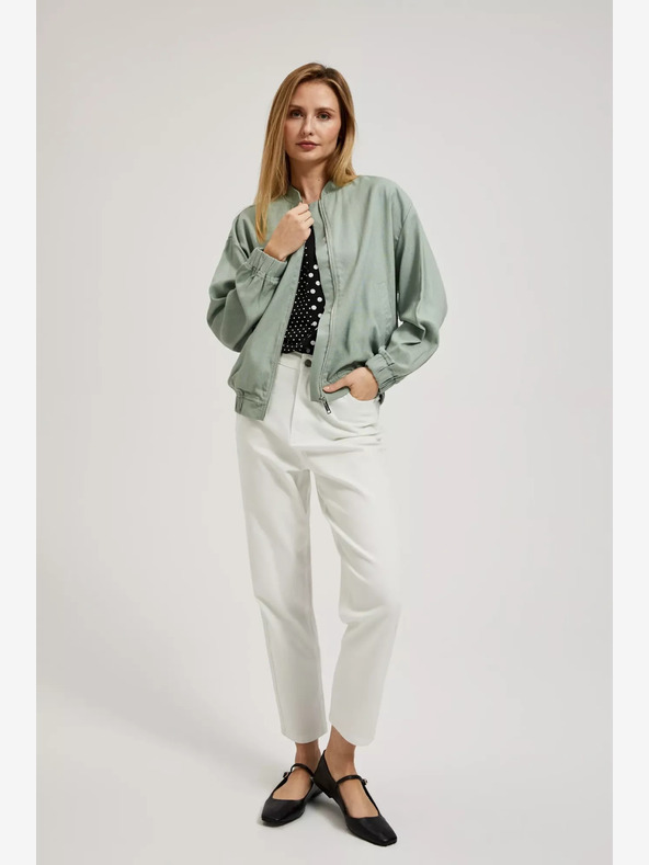 Moodo Zöld cipzáras bomber Moodo