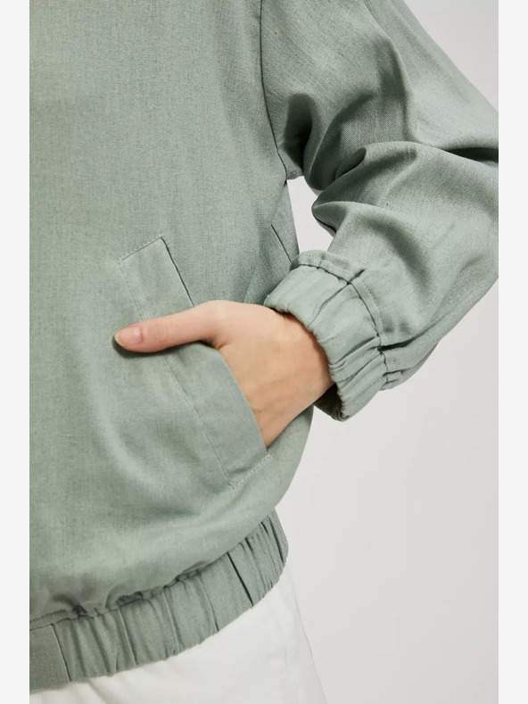 Moodo Zöld cipzáras bomber Moodo