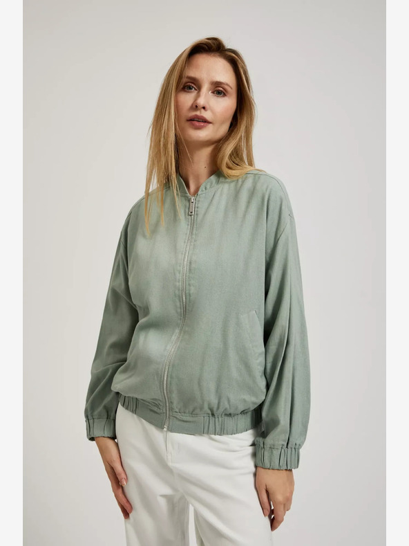 Moodo Zöld cipzáras bomber Moodo