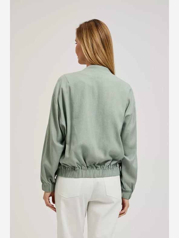 Moodo Zöld cipzáras bomber Moodo