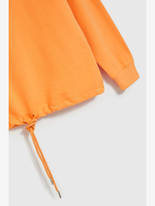 Moodo Narancssárga V-nyakú pulóver Moodo