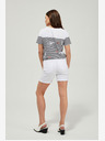 Moodo Fehér női rövidnadrág Moodo
