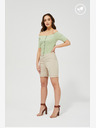 Moodo Bézs női rövidnadrág Moodo