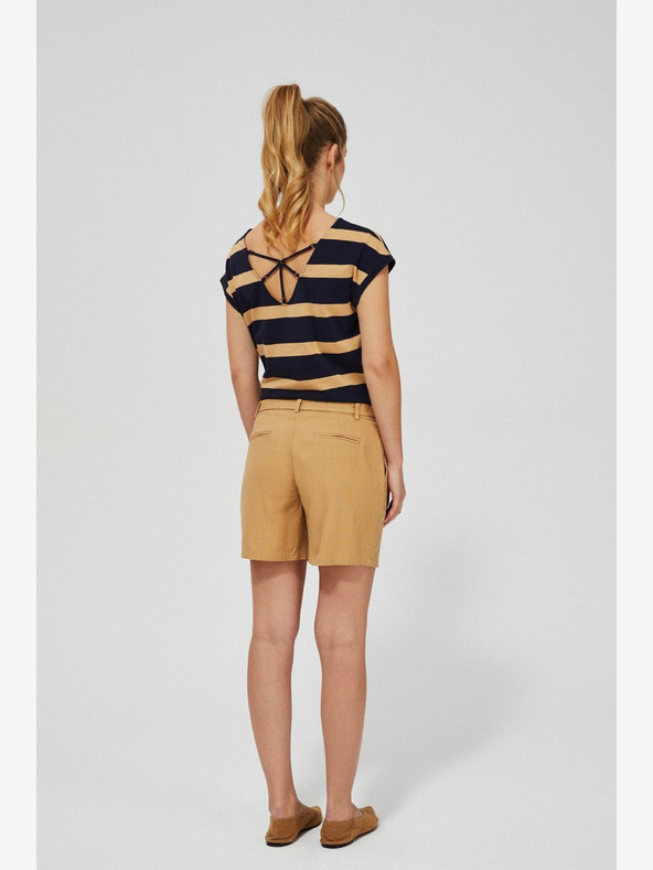 Moodo Bézs női rövidnadrág Moodo