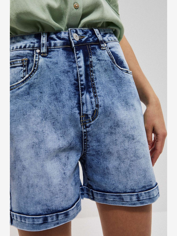 Moodo Kék női farmer rövidnadrág Moodo