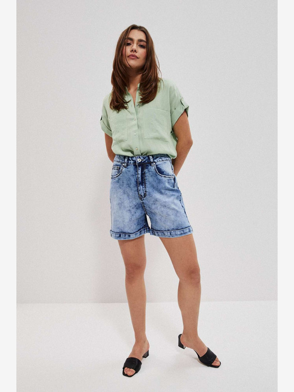 Moodo Kék női farmer rövidnadrág Moodo