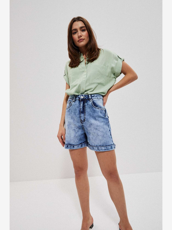 Moodo Kék női farmer rövidnadrág Moodo