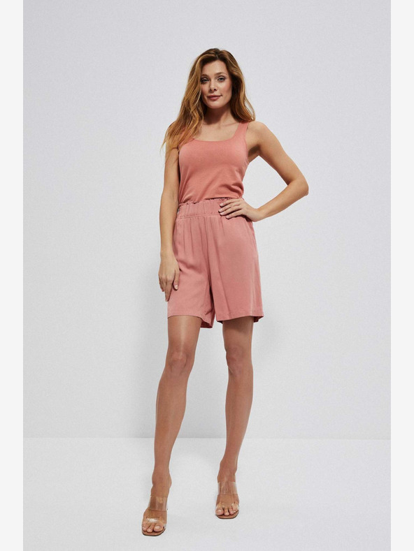 Moodo Világos rózsaszín női rövidnadrág Moodo