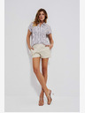 Moodo Krémszínű női rövidnadrág Moodo