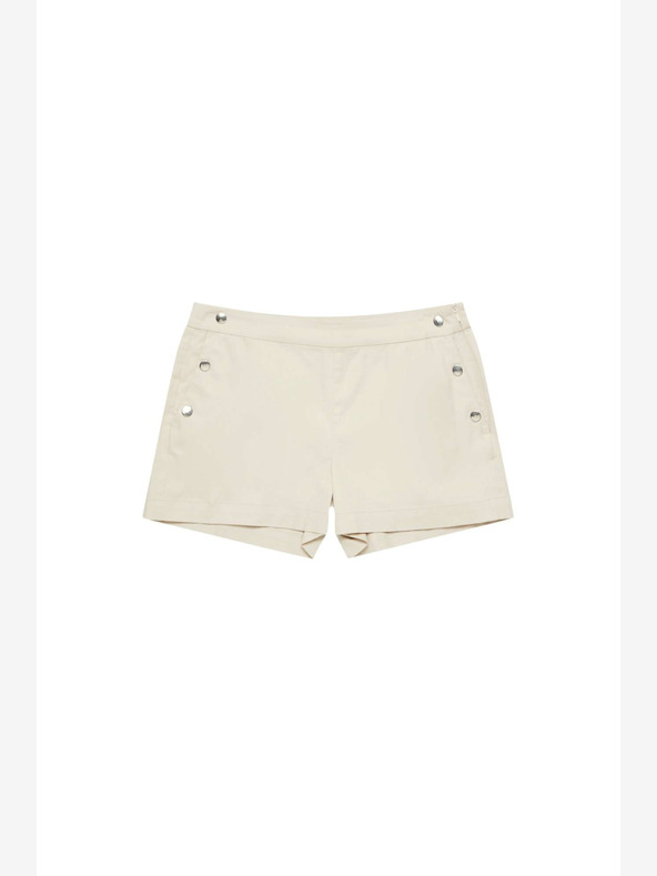 Moodo Krémszínű női rövidnadrág Moodo