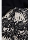 Moodo Fehér és fekete női mintás rövidnadrág Moodo