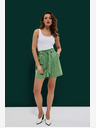Moodo Zöld női pöttyös rövidnadrág Moodo