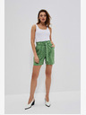 Moodo Zöld női pöttyös rövidnadrág Moodo